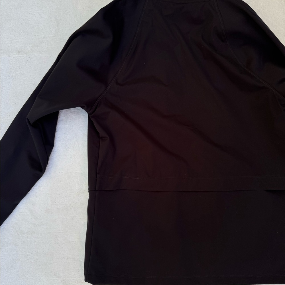 Asics Women's Los Angeles Marathon Fleece Lined Utility Jacket in Black w/ logo - Picture 15 of 15